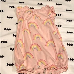 Carters girls rainbow bubble romper